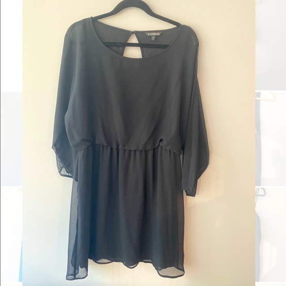 Express Dresses & Skirts - Express long sleeve black dress size L